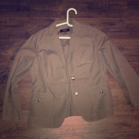 Talbots olive green blazer 8P - Picture 1 of 1